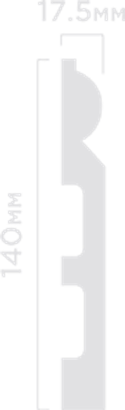 Плинтус HiWood, 140x17,5 мм