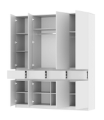 Шкаф 4-х ств. с ящиками Бостон