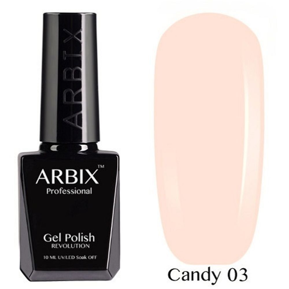 Arbix гель лак Candy, Персиковый десерт №03