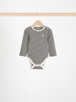 Боди с длинным рукавом для малышей Next N95-272, 3 шт., Черный, Молочный