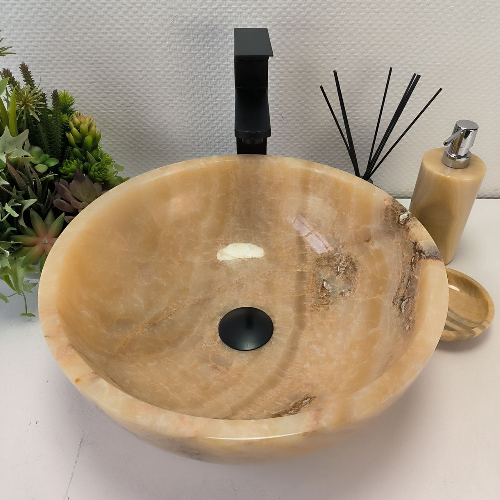 Раковина из оникса Bowl Sunset TinLip BO-63006 40*40*15 140