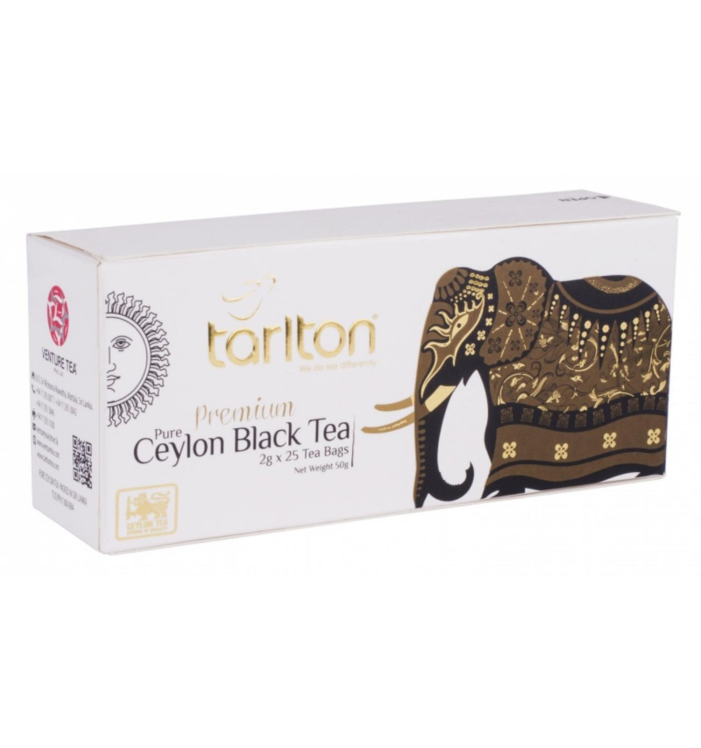 Чай Тарлтон  ПАКЕТИРОВАННЫЙ ЧЕРНЫЙ золотой цейлон 25пак