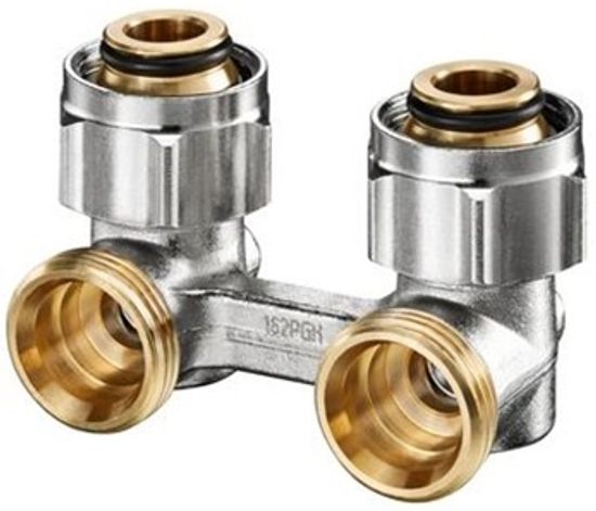 Набор радиаторный Oventrop угловой узел Multiflex ZB 1015814/ термоголовка Vindo TH 1013066