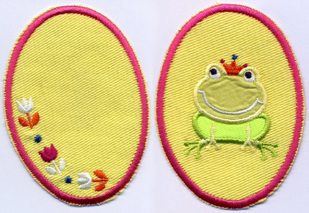 Термоаппликации HKM "Царевна Лягушка", 12,6 х 7,4 см, 2 шт (10206100/031014/0008465/02_Германия)