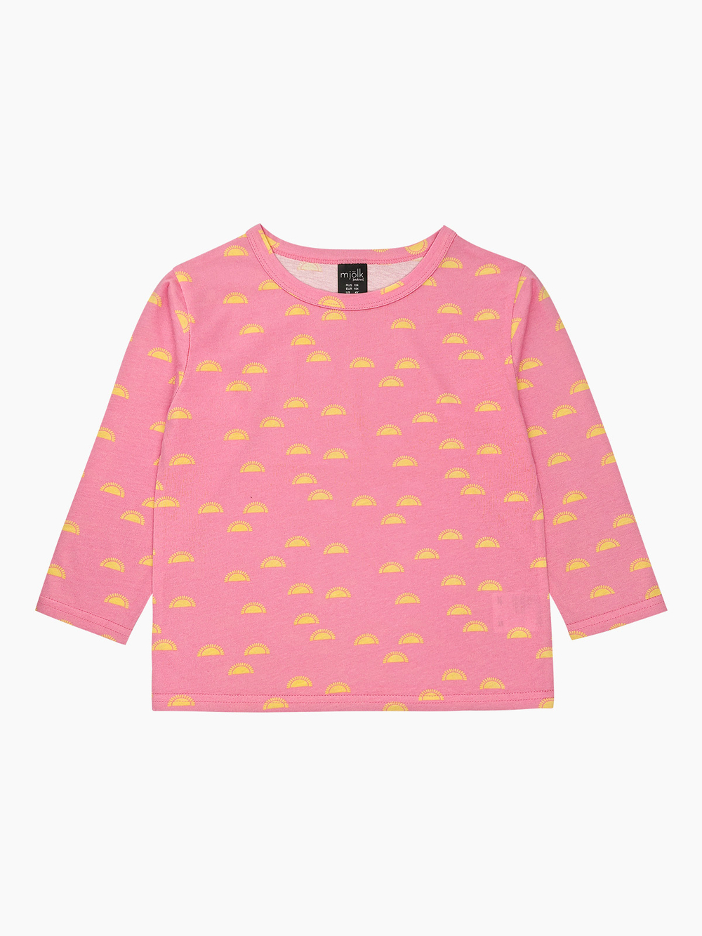 Лонгслив оверсайз Mjölk Солнышки розовые, уценка