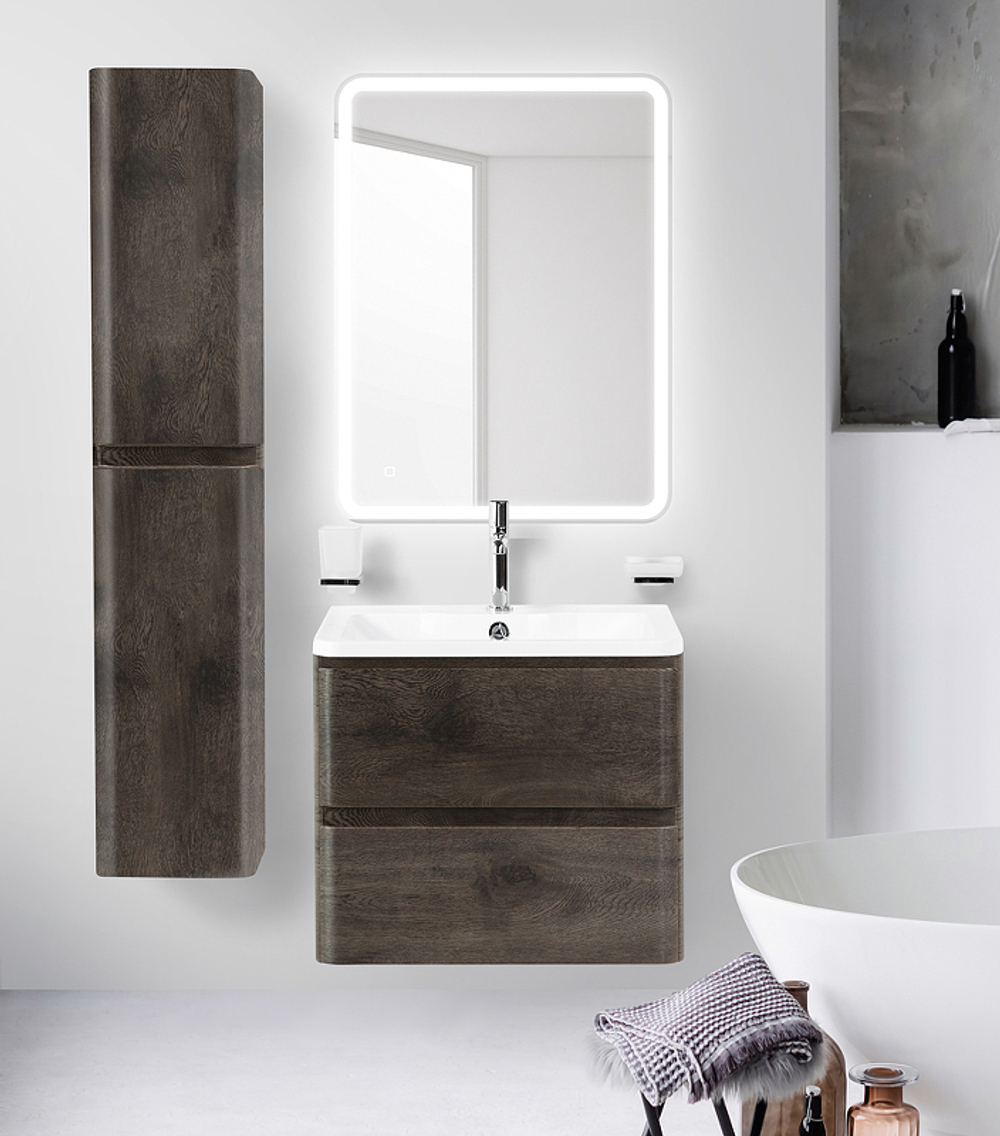 Тумба под раковину BelBagno 70 ALBANO-700-2C-SO-RNG подвесная Rovere Nature Grigio