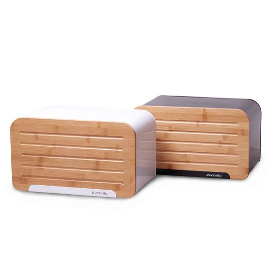 Хлебница Kamille KM-1107 (бамбук, нержавеющая сталь)