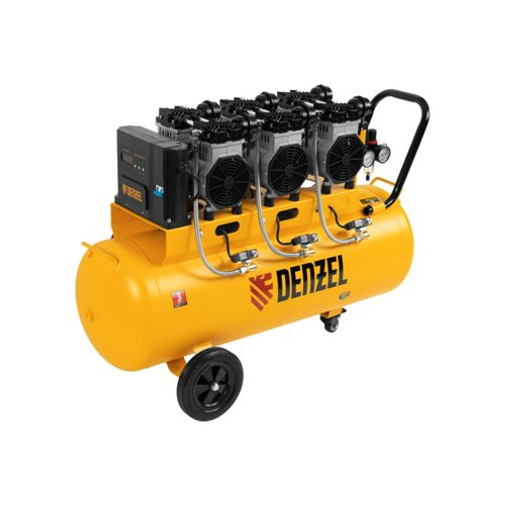 Компрессор воздушный малошумный Denzel DLS 3300/100, 3300 Вт, 570 л/мин