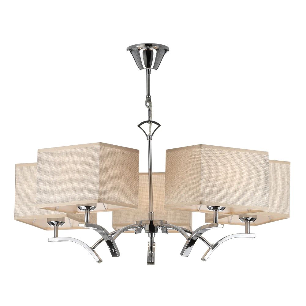 Citilux Эвора Квадро CL460251 Люстра с бежевыми абажурами