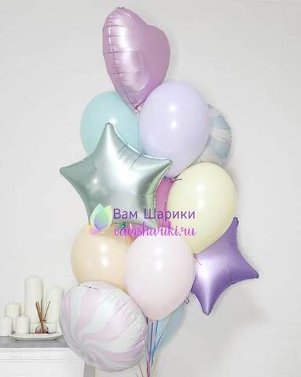 Букет шаров "Нежные леденцы для малышки"
