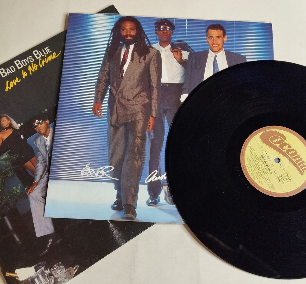 Винтажная виниловая пластинка LP Bad Boys Blue Love Is No Crime (Germany 1987)