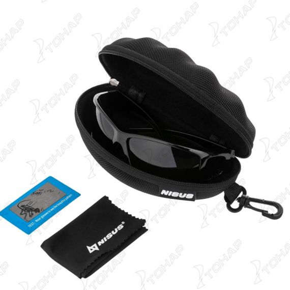 Очки поляризационные в жест.чехле (серый) (N-OP-LZ0007-G) Nisus