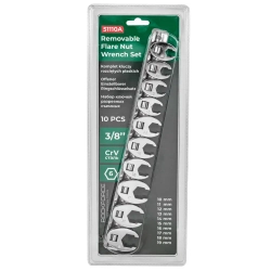 Ключи разрезные съемные, набор 10пр., 3/8''(10-19мм, 6гр.) RockForce##Rock FORCE RF-51110A