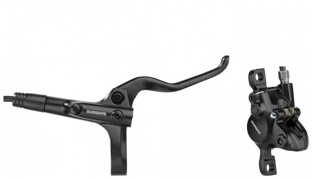 Тормоз диск. Shimano, MT201, BL(прав)/BR(задн), полимер. колодк., 1700мм, цв. черн.EMT201KRRXRA170