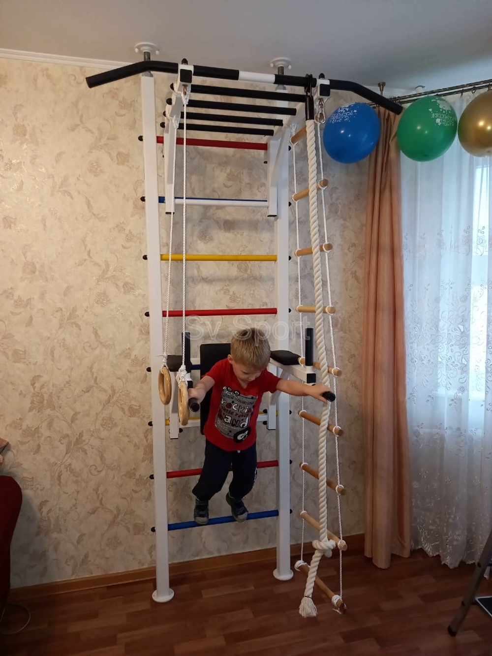 Монтаж шведской стенки Sv Sport враспор