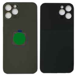 Задняя крышка для Apple iPhone 12 Pro Серый (стекло, широкий вырез под камеру) - Премиум