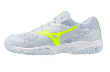 Женские теннисные кроссовки Mizuno Break Shot 5 CC - black/foliage green/glowing apple