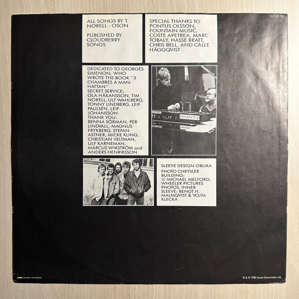 Secret Service - When The Night Closes In (Скандинавия 1985г.)