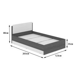 Кровать полутораспальная "Аманда" А12, ЛДСП, MODERN, г. Ижевск