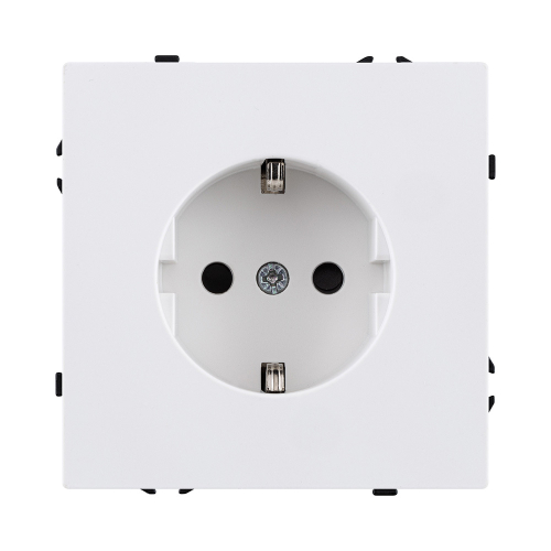 Розетка штепсельная SCHUKO 16A/250 В, белый матовый Kollinger Eclipse EC-014WH