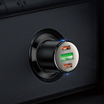 Автомобильное зарядное устройство HOCO NZ6, 1xUSB + 2xUSB-C, 45 Вт, черный, , 013276
