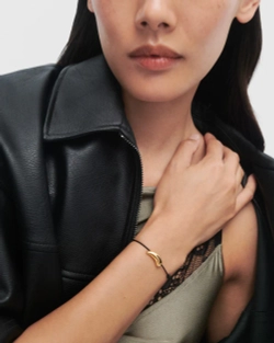 Браслет Orbit Cord серебро 925 пробы покрытое золотом