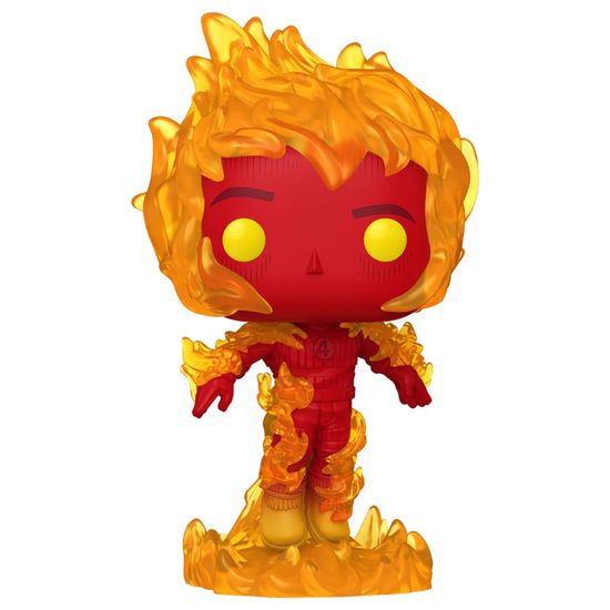 Фигурка Funko POP! Bobble Marvel Fantastic Four FF Human Torch (1517) 83586 / Фигурка Фанко ПОП! по мотивам фильма "Фантастическая четвёрка: Первые шаги", Человек-факел