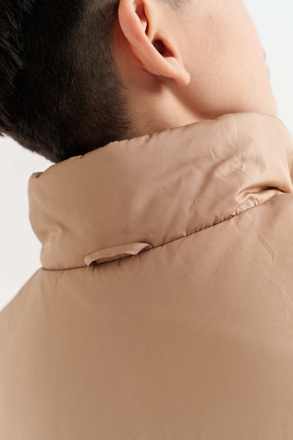 Жилет стеганый на молнии двухсторонний "Шторм/Беж" 7+