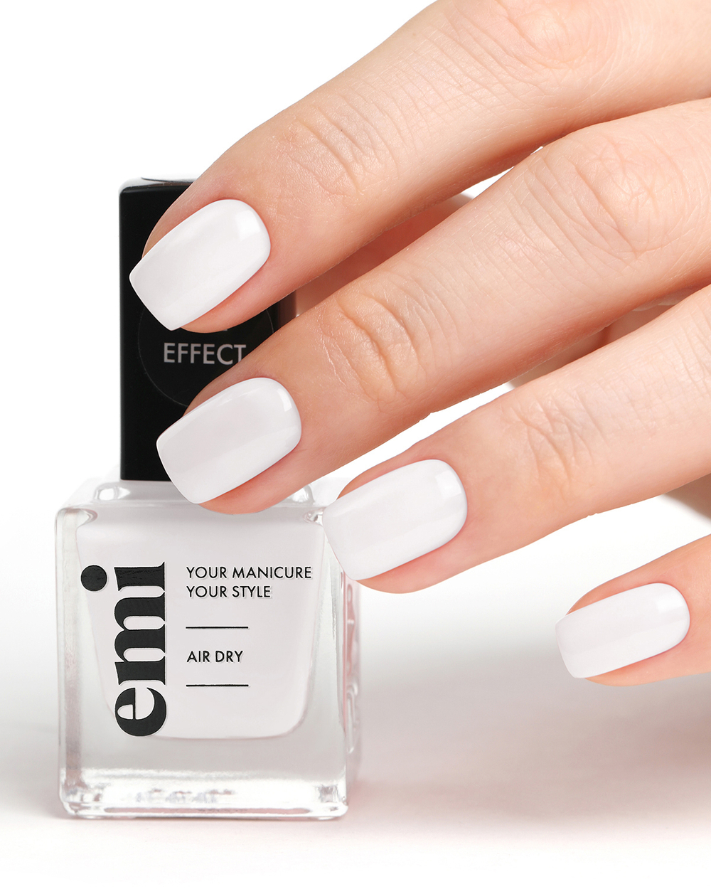 Ультрастойкий лак Gel Effect Снежно-белый №001, 9 мл.