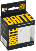 BRITE Выключатель карточный 30А ВС10-1-8-БрБ белый IEK