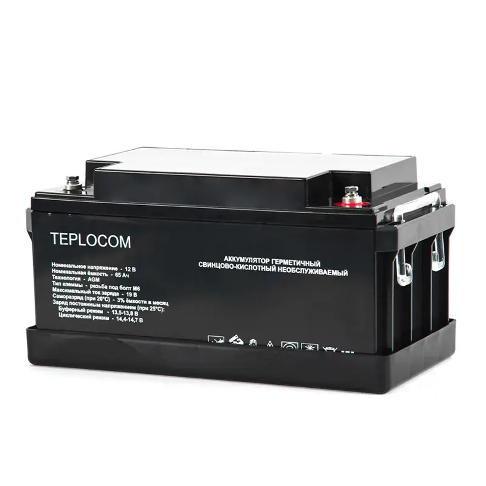 TEPLOCOM Solar 1500, 65Ач источник бесперебойного питания и 2 акб, 12387
