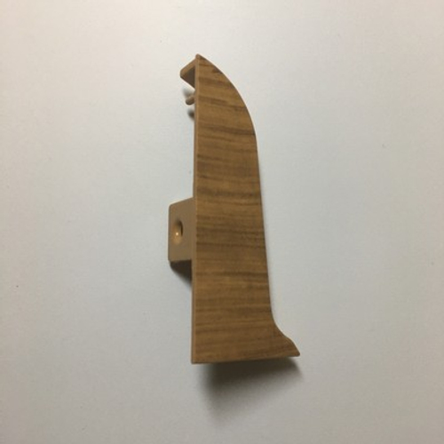 Заглушка левая к плинтусу "Cezar" 320 Бамбук темный