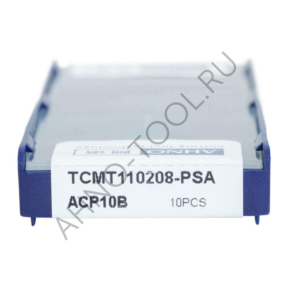 Пластина твердосплавная ISO TCMT110208-PSA ACP10B AHNO по стали, чистовая