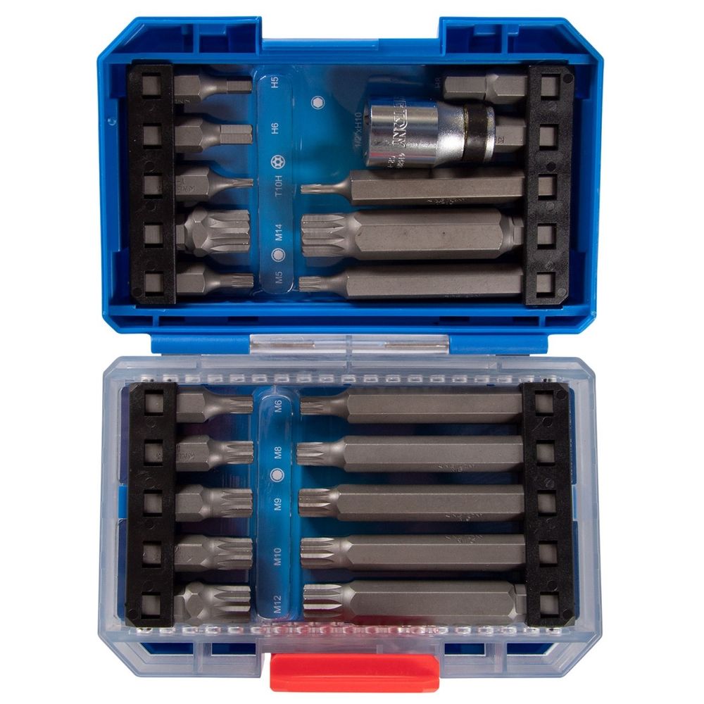 KING TONY (1041CQ-EB) Набор вставок (бит) 10 мм, Torx, Spline, Hex, 41 предмет