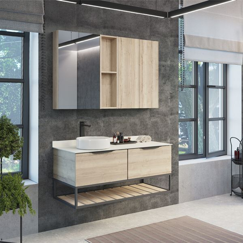 Тумба с раковиной Comforty Порто (Размеры: 75-90-120)
