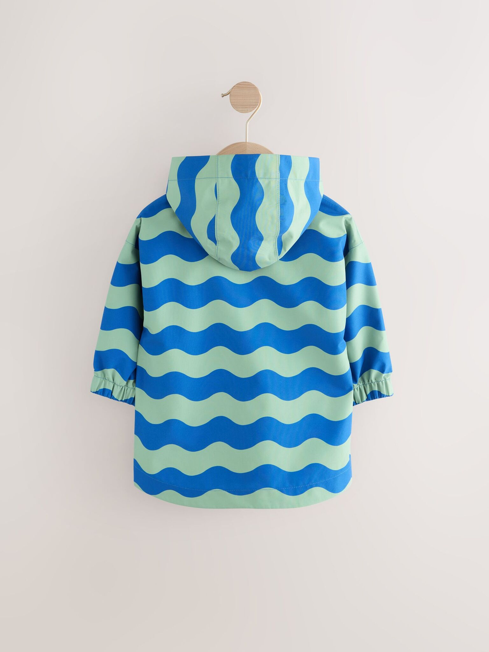 Куртка непромокаемая с капюшоном для мальчика Next E45-739, Синий, Хаки