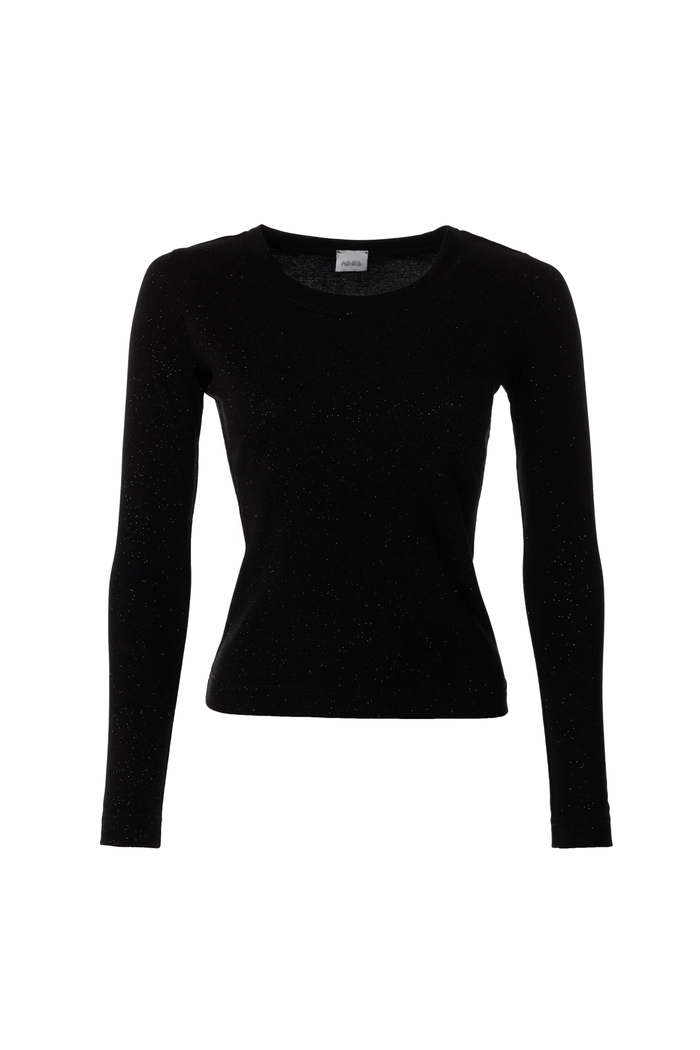 ЛОНГСЛИВ БЕРДЖИ ЧЕРНЫЙ С БЛЕСТКАМИ