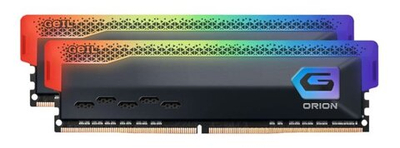 Оперативная память 16GB Kit (8GBx2) GEIL DDR4 3200MHz ORION RGB GOSG416GB3200C16BDC Titanium Grey