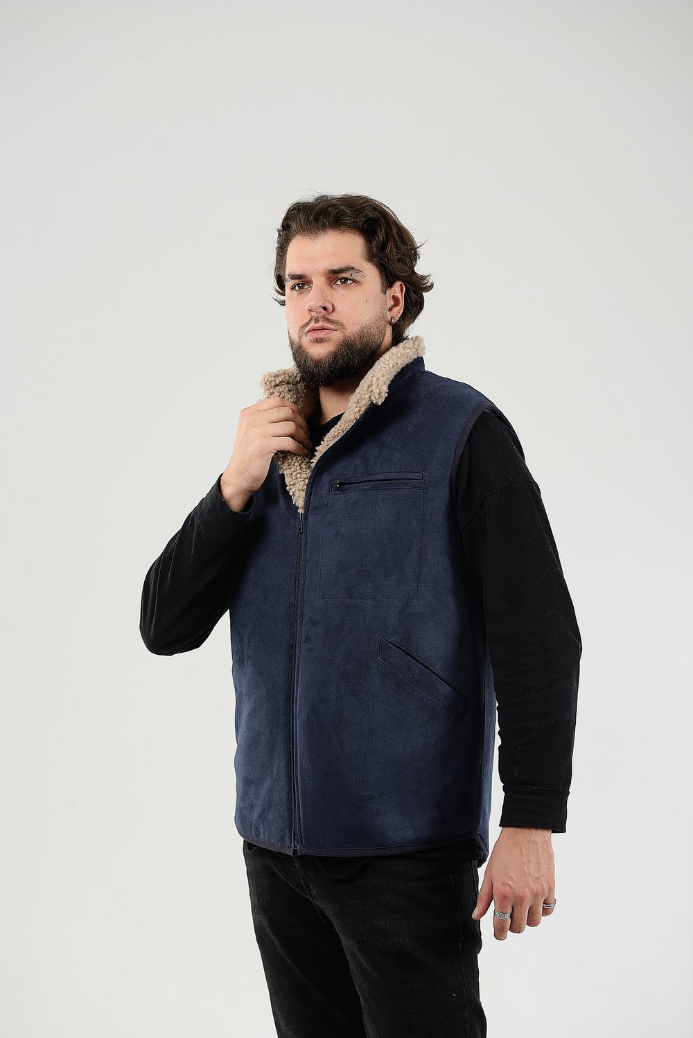 Жилет мужской из овчины