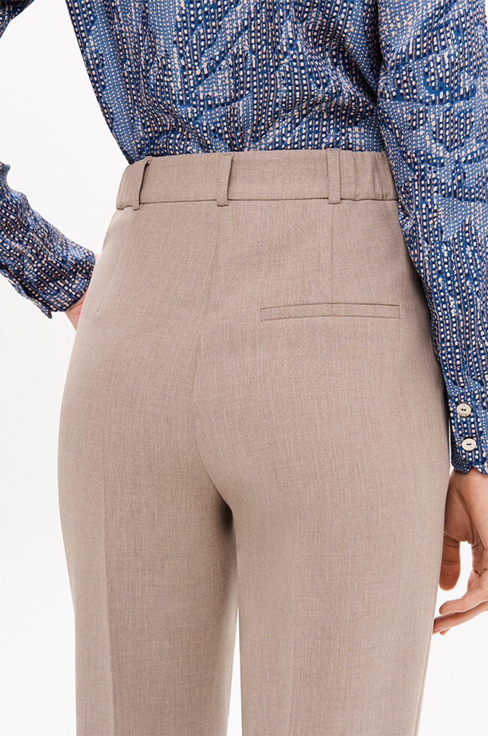 31182 Брюки женские (пепельно-бежевый)