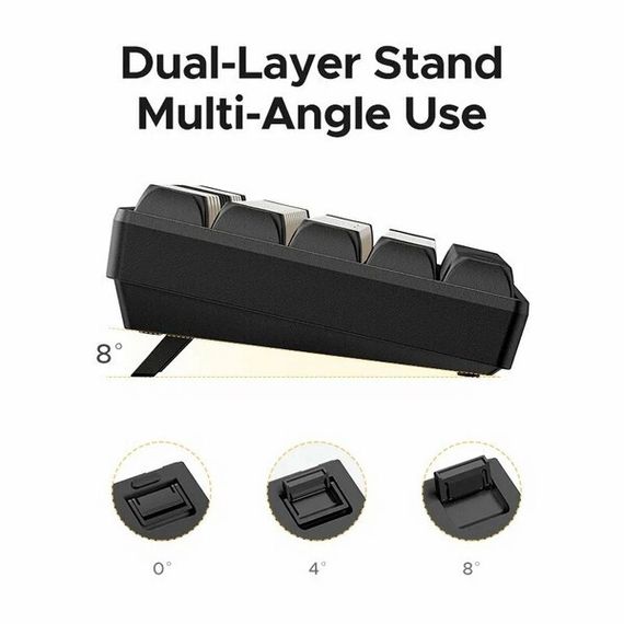 Клавиатура механическая проводная Ugreen K371 USB Wired Mechanical Keyboard RU (55655) Черный/Темно-золотой