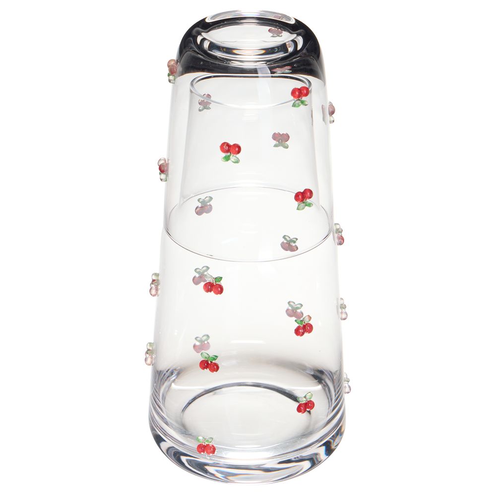 ГРАФИН С КРЫШКОЙ-СТАКАНОМ "FRUITY CHERRY" 890/330 МЛ