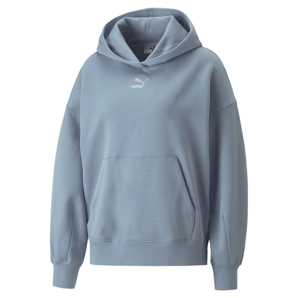 Женская толстовка PUMA Classics Oversized Hoodie FL Blue Wash