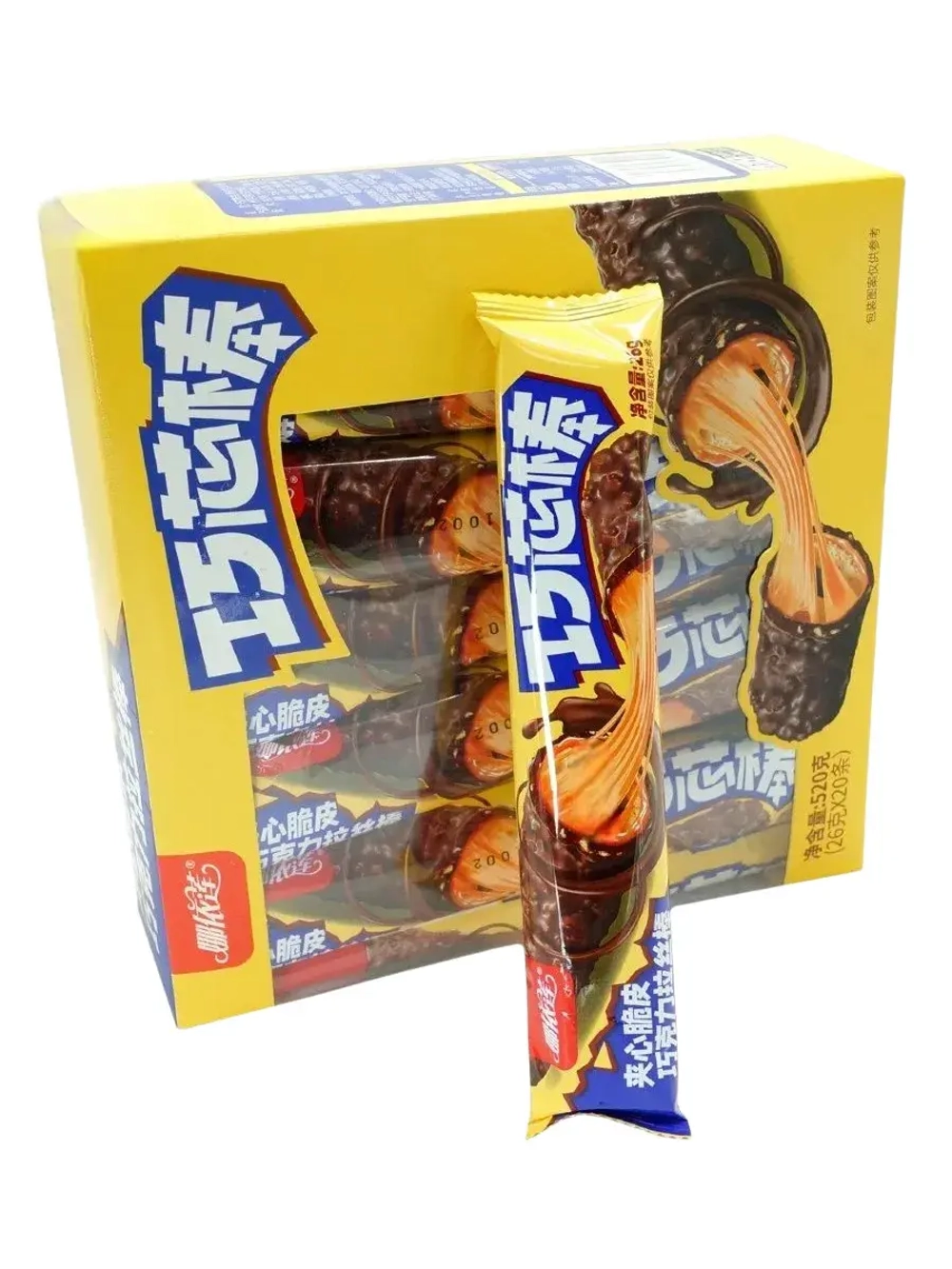 Хрустящие батончики с карамельной начинкой 26 г * 20 шт