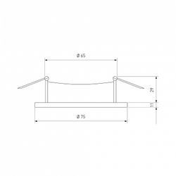 Встраиваемый светильник Elektrostandard Discus a053339