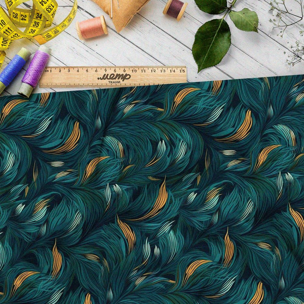 Ткань премиум бифлекс живописный мир