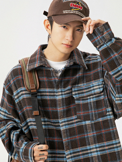 Рубашка STUFF "Nowave" Коричневый