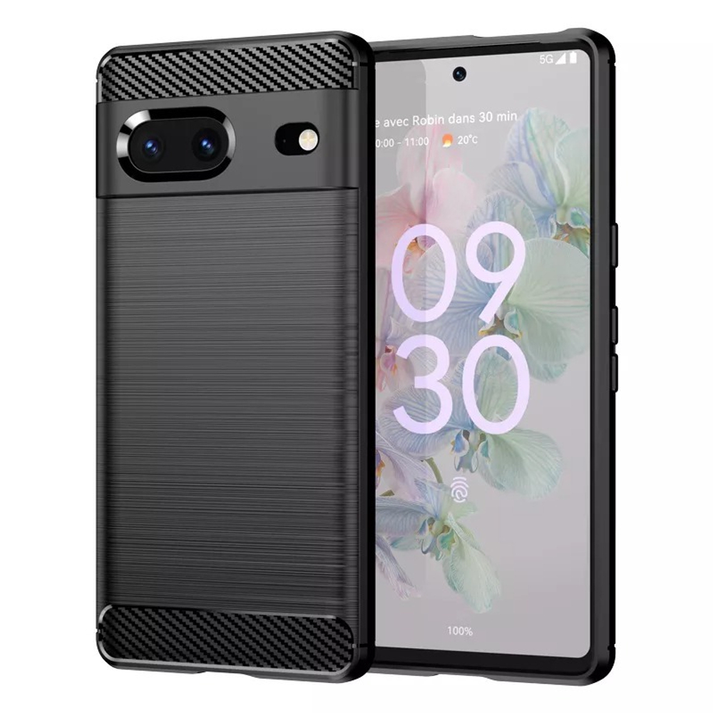 ? Чехол черного цвета в стиле карбон для телефона Google Pixel 7, серии  Carbon от Caseport - купить по отличной цене ? в интернет магазине  caseport в Москве и СПб