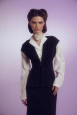 Черная юбка-миди прямого силуэта "Бьянка"