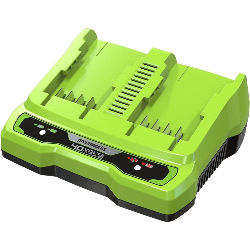 Быстрое зарядное устройство GREENWORKS G40UC8 40 V на 2 аккумулятора   2938807